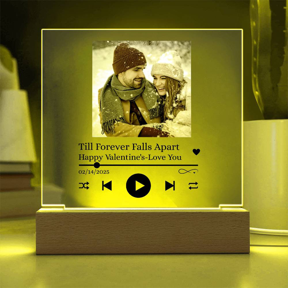 Personalized Music Acrylic Square Plaque