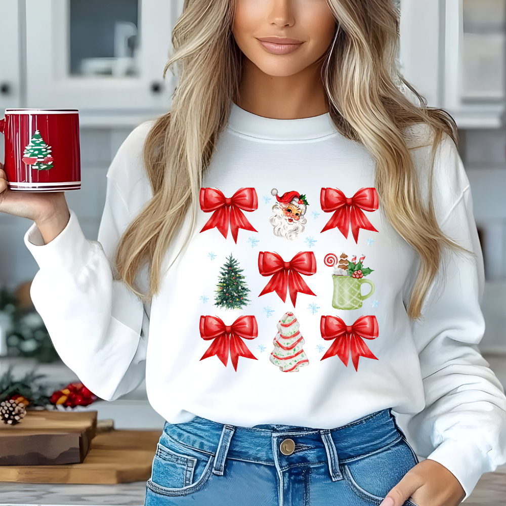 Christmas Coquette Red Bow
