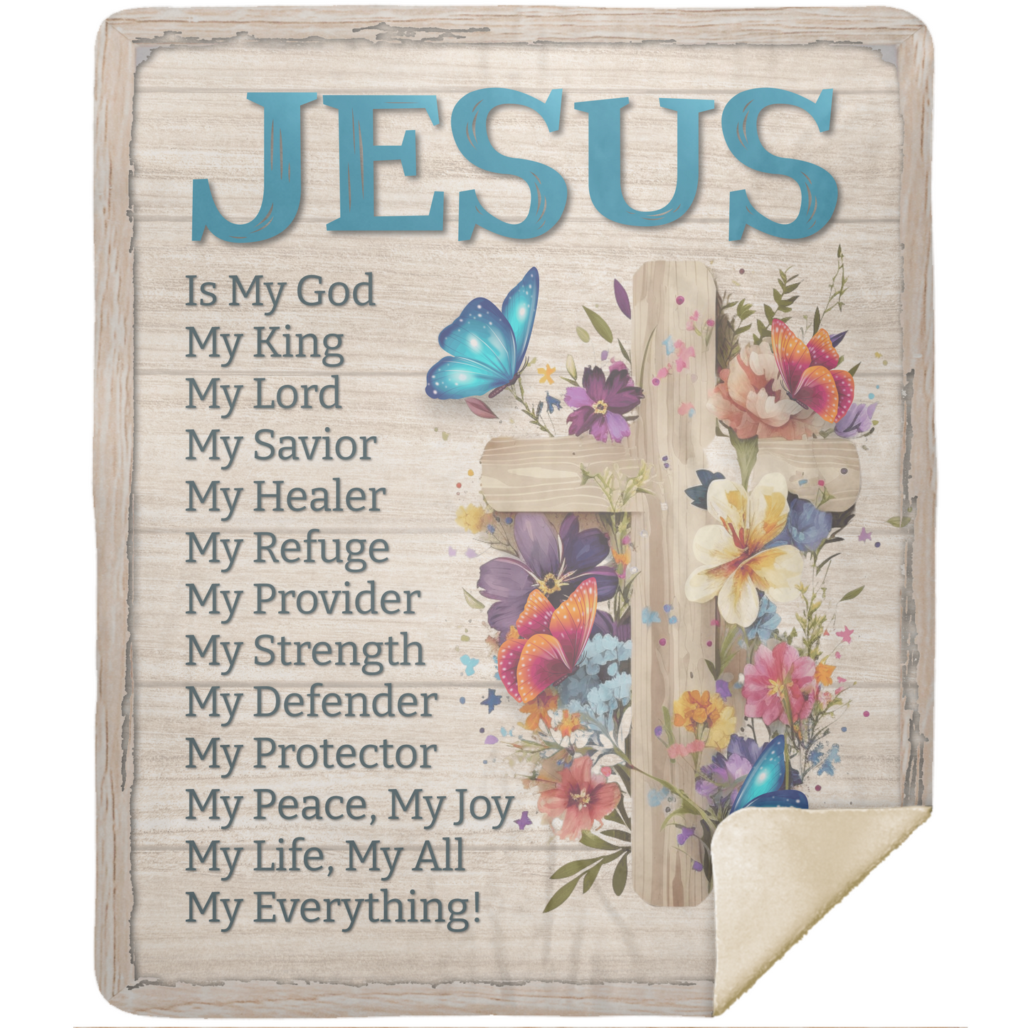 Jesus Is My God Blanket