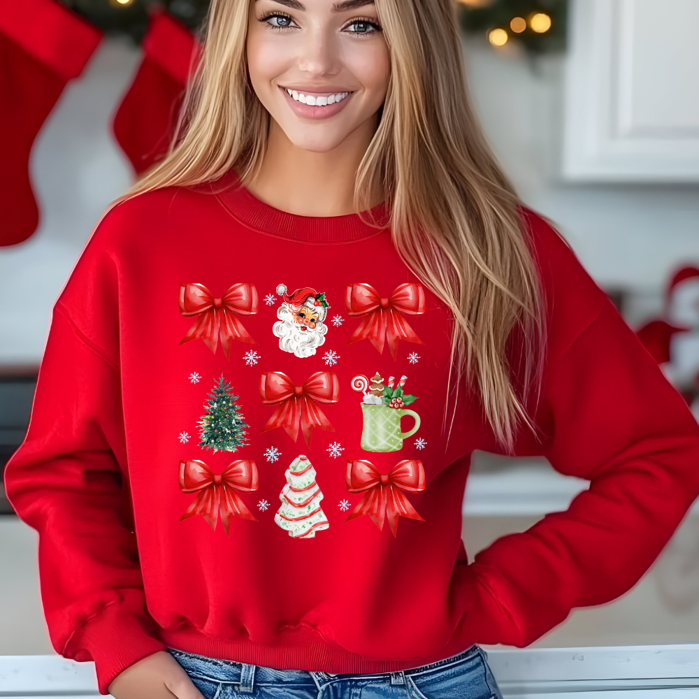 Christmas Coquette Red Bow