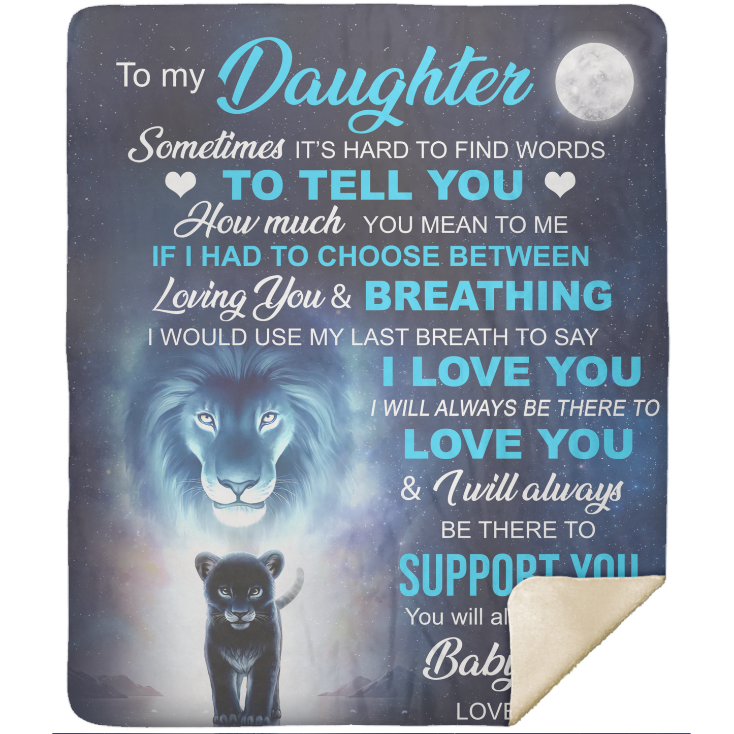 To My Daughter | Support You Love Dad | Blanket