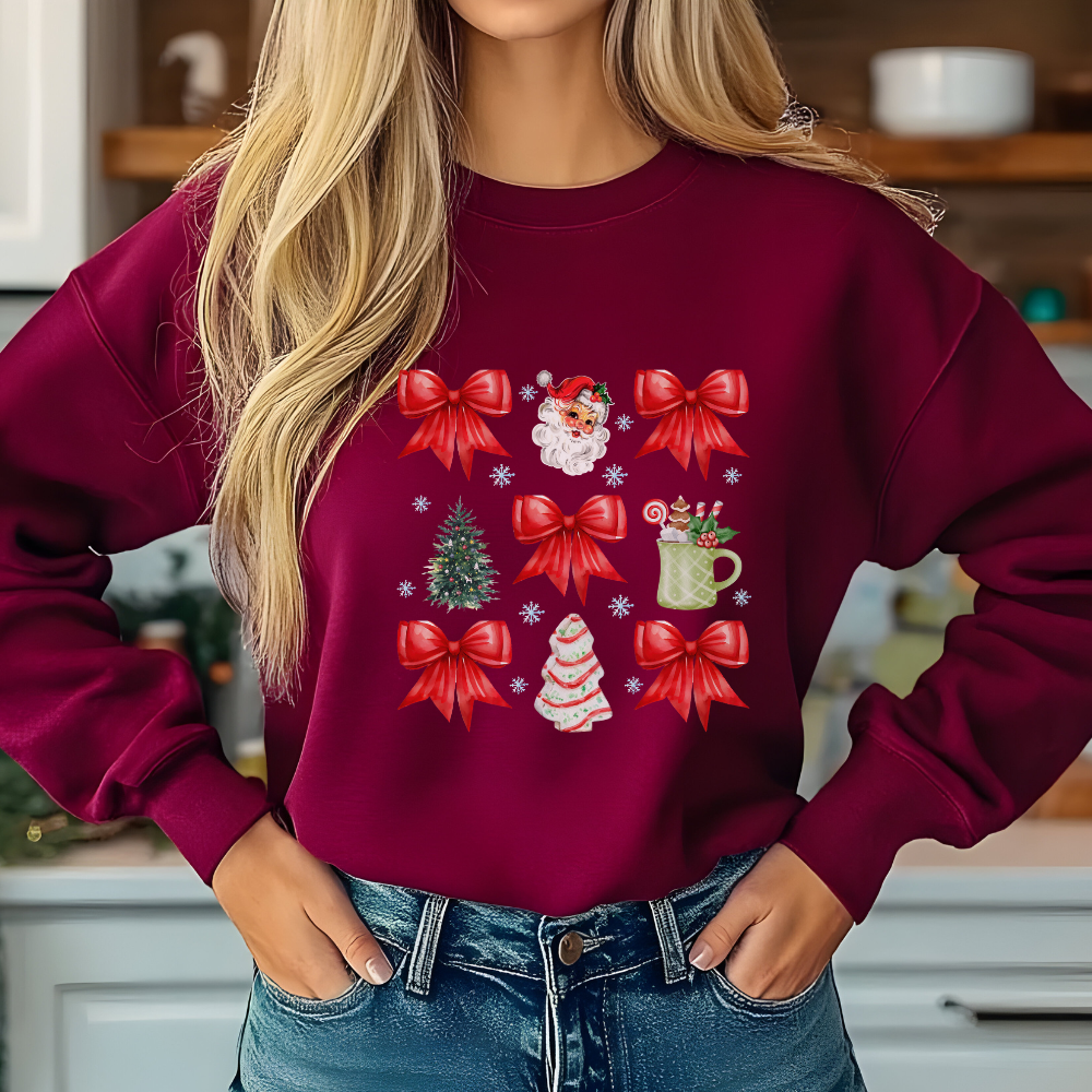 Christmas Coquette Red Bow