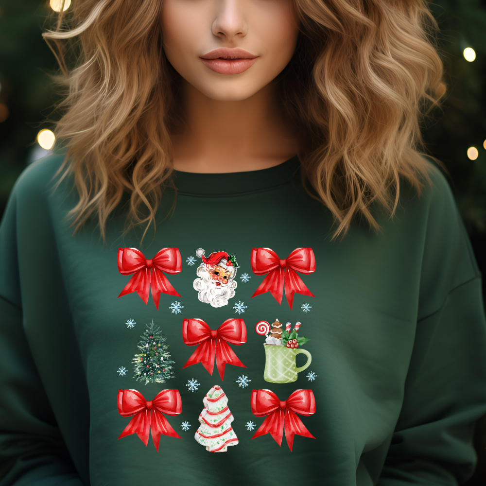 Christmas Coquette Red Bow