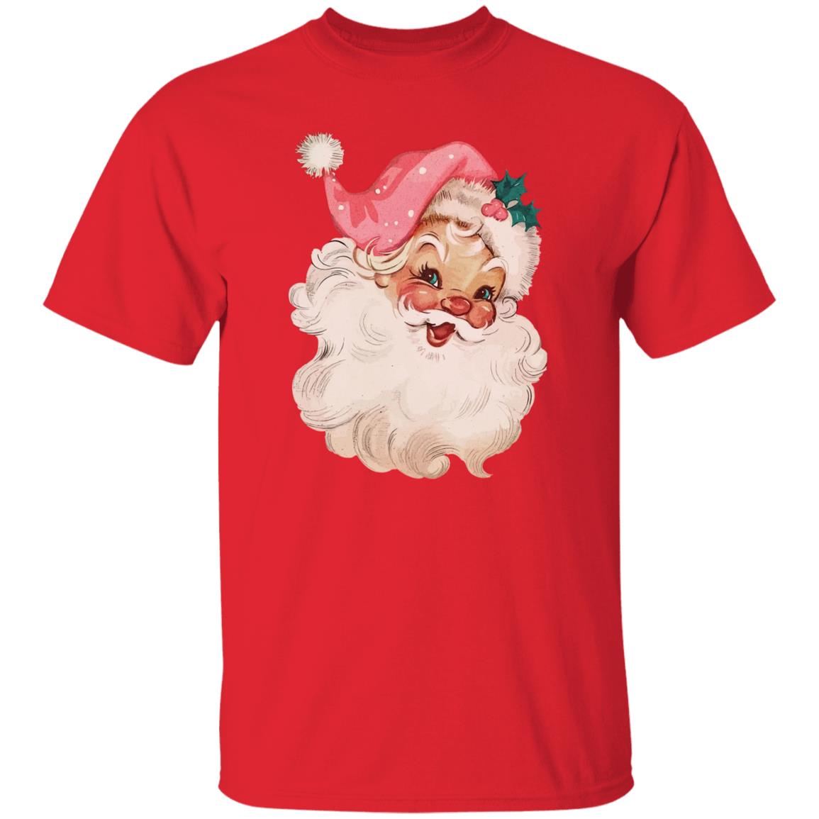 Pink Santa Retro Christmas