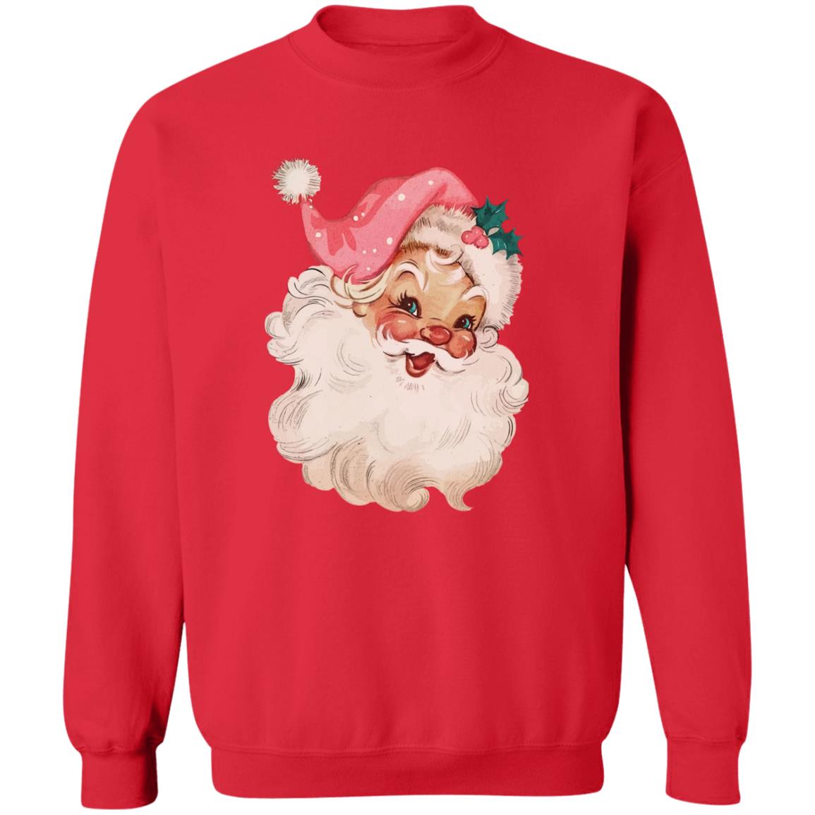 Pink Santa Retro Christmas