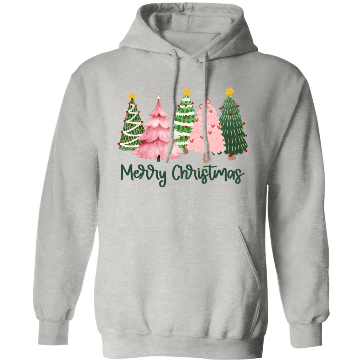 Merry Christmas Trees Pink Christmas