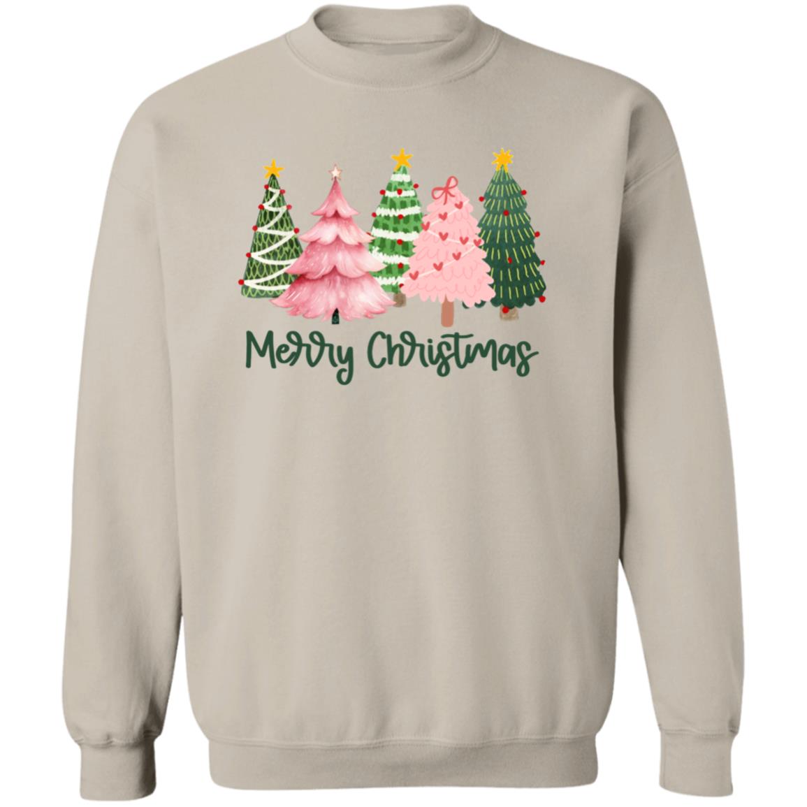 Merry Christmas Trees Pink Christmas