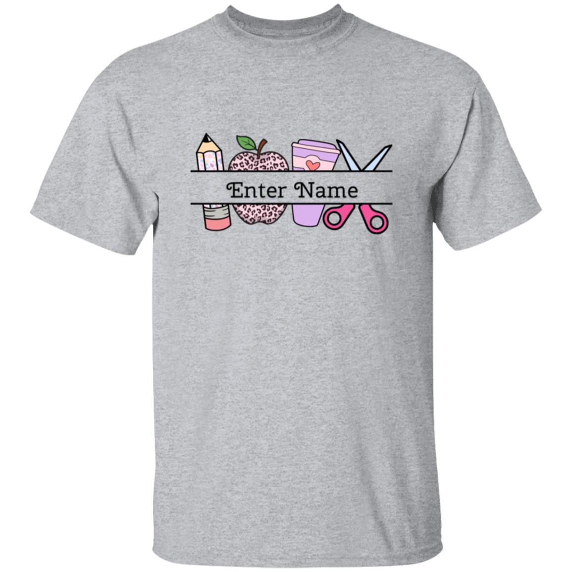 Personalized Teacher Name Apparel
