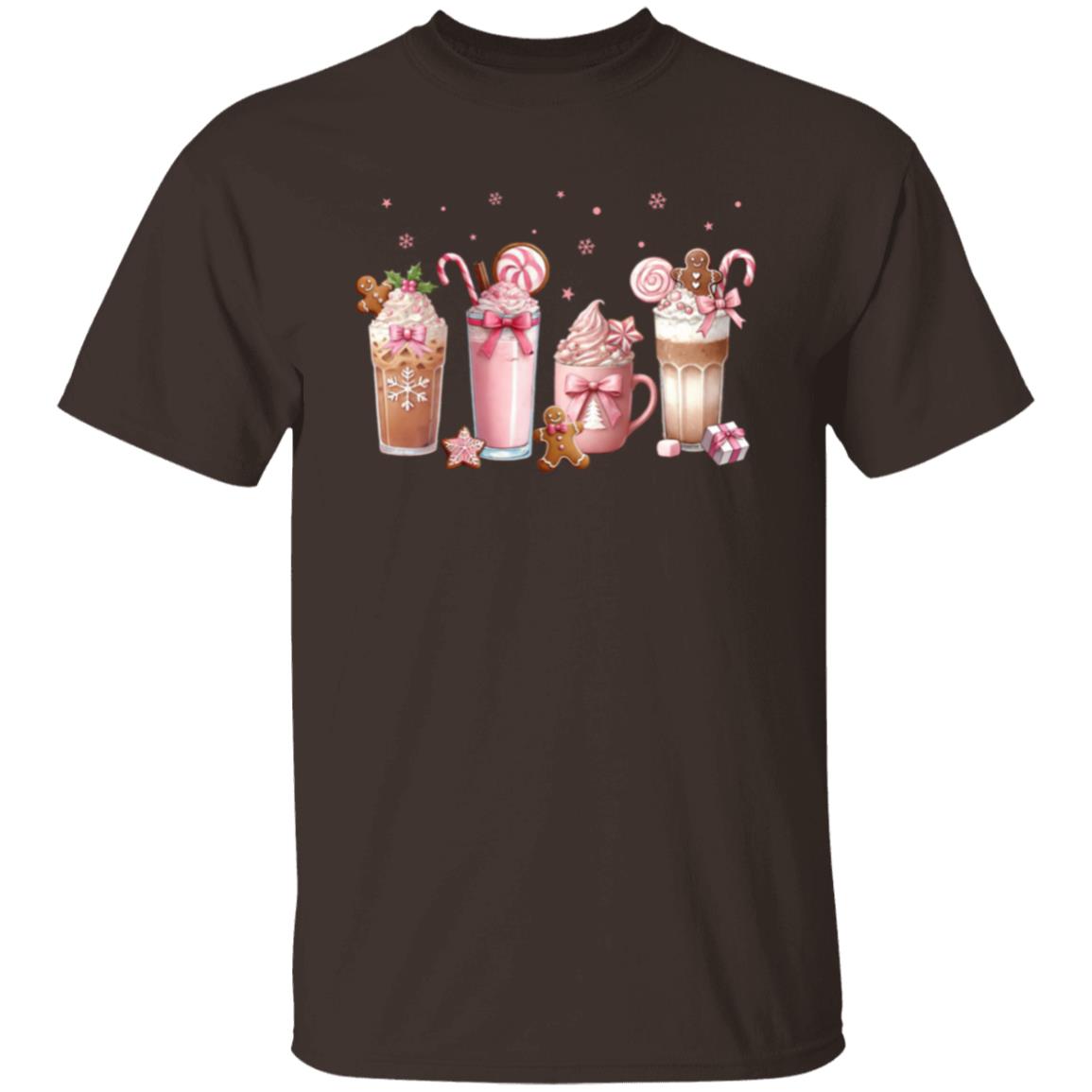 Christmas Coffee Pink Coquette Bow