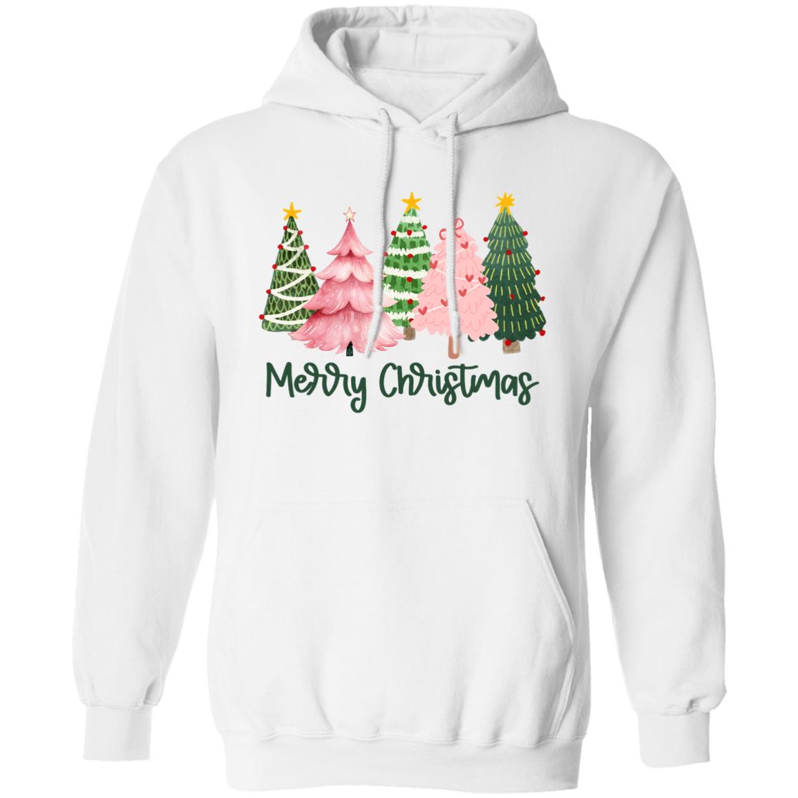 Merry Christmas Trees Pink Christmas