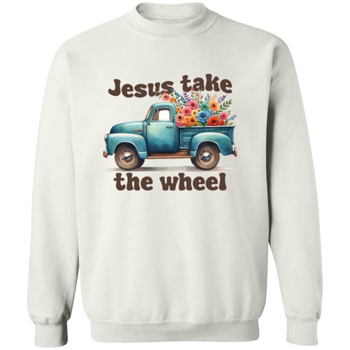 Jesus Take The Wheel Truck Sweatshirt