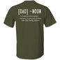 Dad Noun Grunt T-Shirt | Front & Back
