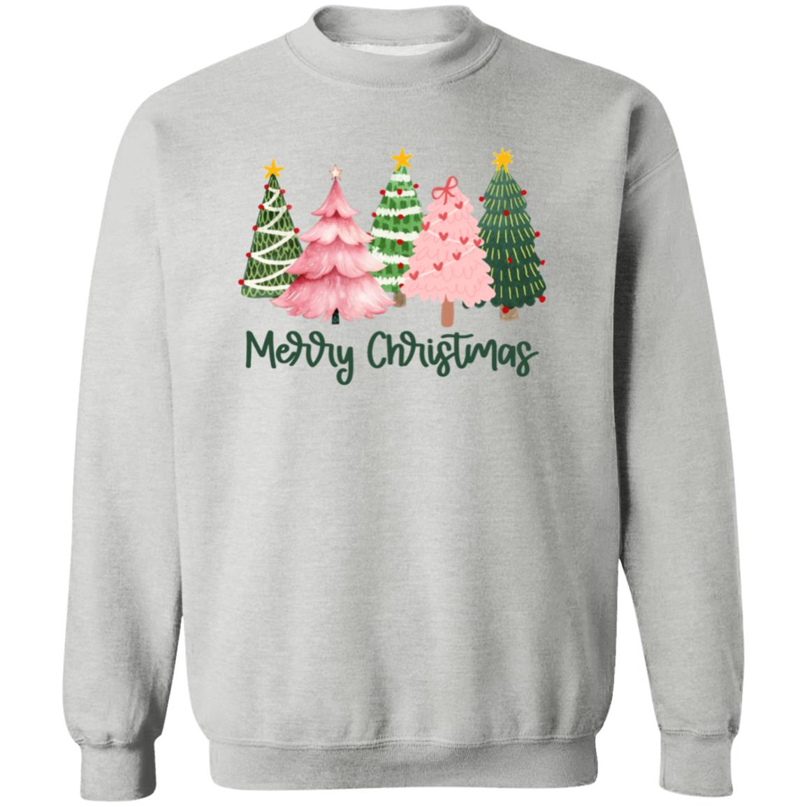 Merry Christmas Trees Pink Christmas