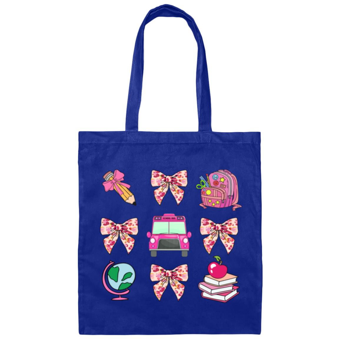Teacher Pencil Bow Tote Bag