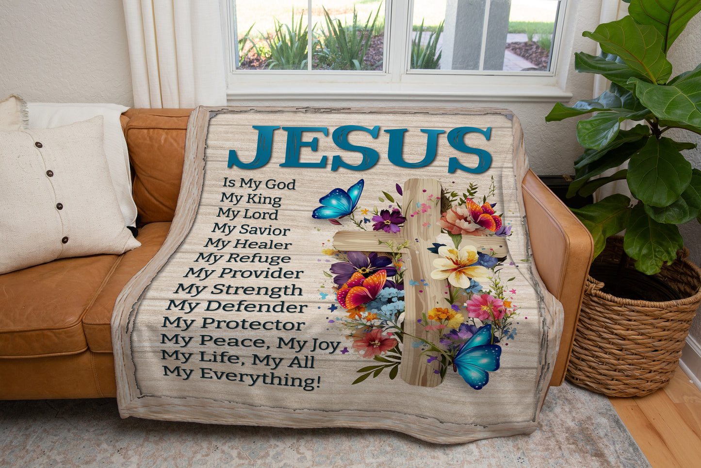 Jesus Is My God Blanket