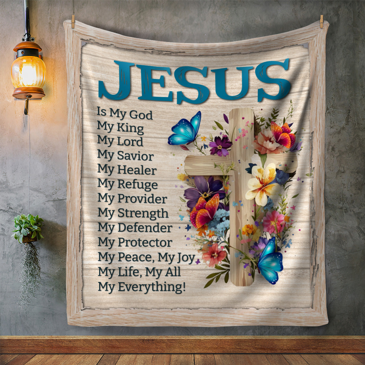 Jesus Is My God Blanket