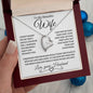 To My Beautiful Wife | Forever Love Necklace-WB