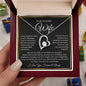 “To My Wife - A Journey of Love Message Card” Forever Love Necklace