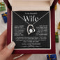 To My Beautiful Wife | Forever Love Necklace-BW1