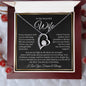 “To My Wife - A Journey of Love Message Card” Forever Love Necklace