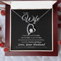To My Wife Anniversary | Forever Love Necklace BW
