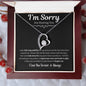 I'm Sorry For Hurting You | Black | Forever Love Necklace