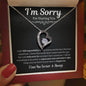 I'm Sorry For Hurting You | Black | Forever Love Necklace