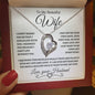 To My Beautiful Wife | Forever Love Necklace-WB