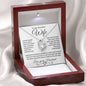 To My Beautiful Wife | Forever Love Necklace-WB