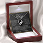 “To My Wife - A Journey of Love Message Card” Forever Love Necklace