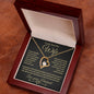 To My Beautiful Wife | Forever Love Necklace- BG