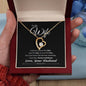 To My Wife Anniversary | Forever Love Necklace BW