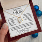 To My Beautiful Wife | Forever Love Necklace-WB