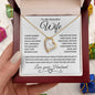 To My Beautiful Wife | Forever Love Necklace-WB