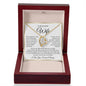 “To My Wife - A Journey of Love Message Card” in White & Gold Forever Love Necklace