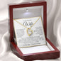 “To My Wife - A Journey of Love Message Card” in White & Gold Forever Love Necklace