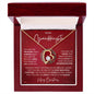 To My Granddaughter | Merry Christmas | Forever Love Necklace
