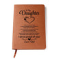 To My Daughter | From Dad | Leather Journal