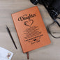 To My Daughter | From Dad | Leather Journal
