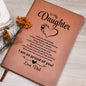To My Daughter | From Dad | Leather Journal