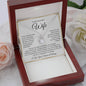 “To My Wife - A Journey of Love Message Card” Eternal Hope Necklace