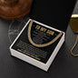 To My Son | I Love You | Cuban Link Chain