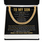 To My Son | I Love You | Cuban Link Chain