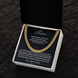 To My Husband : BW : Cuban Link Chain