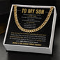 To My Son | I Love You | Cuban Link Chain