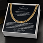 To My Husband : BW : Cuban Link Chain