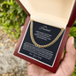 To My Husband : BW : Cuban Link Chain