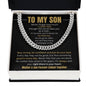 To My Son | I Love You | Cuban Link Chain