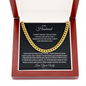 To My Husband : BW : Cuban Link Chain