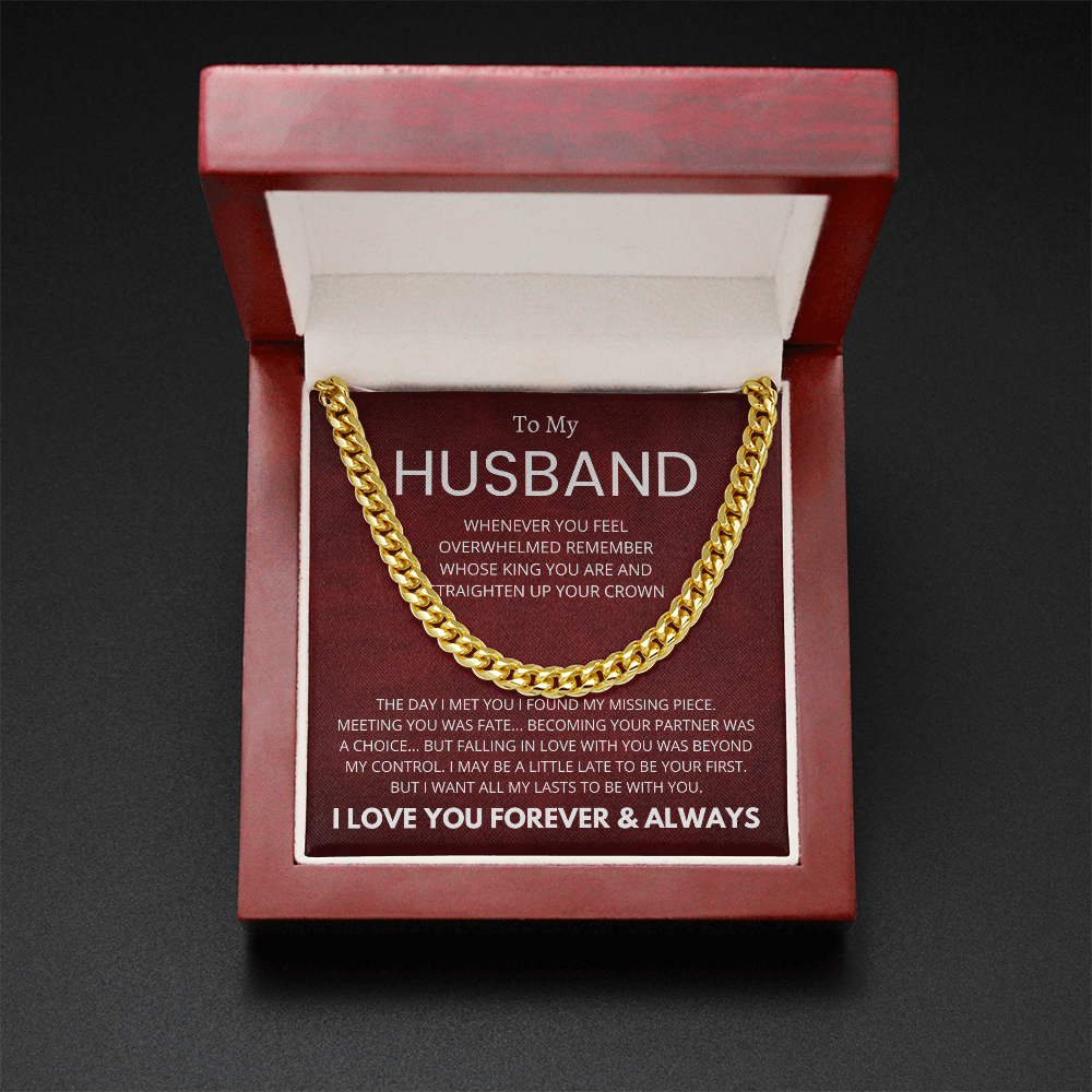 To My Husband : Fate : Cuban Link Chain